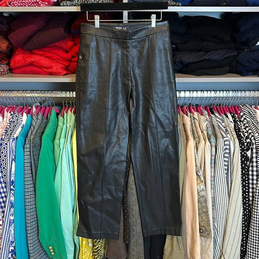 The Evie black pleather pants size US 6